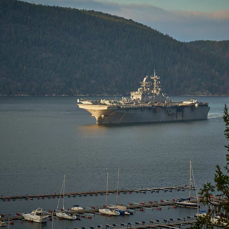 Carrier in Bay